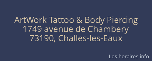 ArtWork Tattoo & Body Piercing