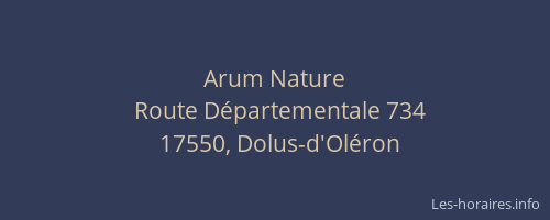Arum Nature