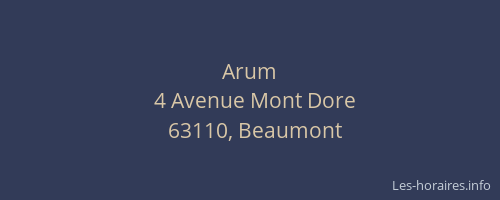 Arum