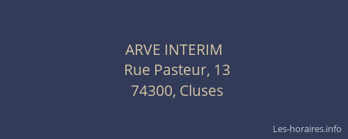 ARVE INTERIM