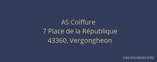 AS Coiffure