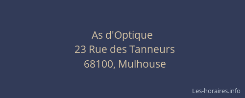 As d'Optique