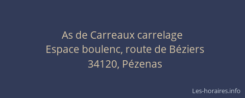 As de Carreaux carrelage