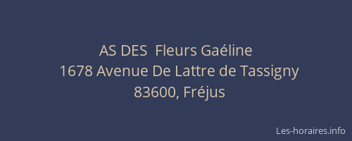 AS DES  Fleurs Gaéline