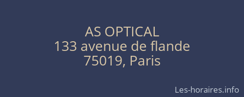 AS OPTICAL