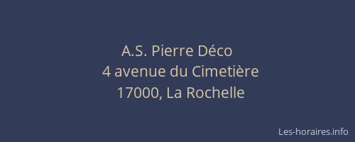 A.S. Pierre Déco