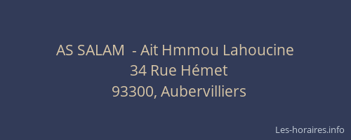 AS SALAM  - Ait Hmmou Lahoucine