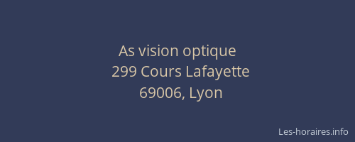 As vision optique