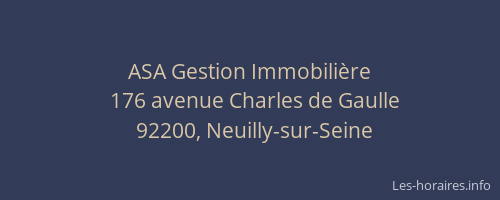 ASA Gestion Immobilière