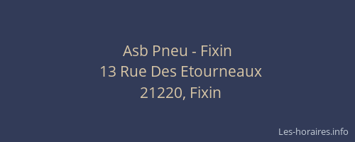 Asb Pneu - Fixin