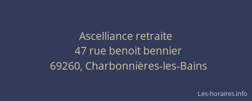 Ascelliance retraite