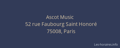 Ascot Music