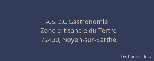 A.S.D.C Gastronomie