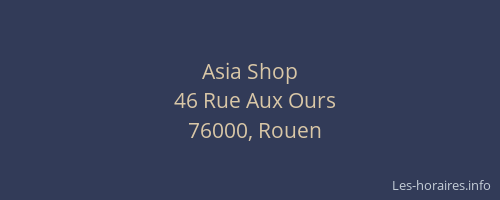 Asia Shop