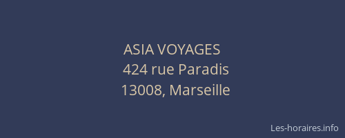 ASIA VOYAGES