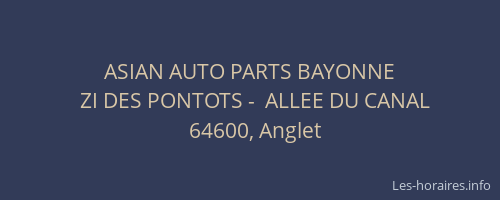 ASIAN AUTO PARTS BAYONNE