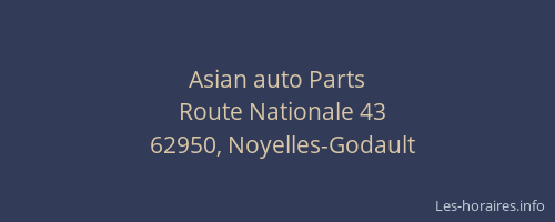 Asian auto Parts