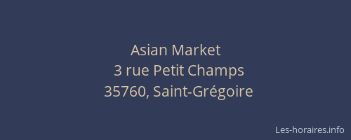 Asian Market