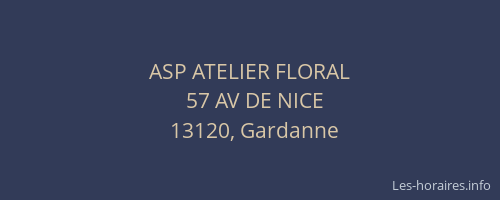 ASP ATELIER FLORAL