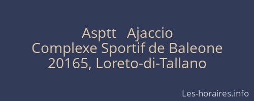 Asptt   Ajaccio