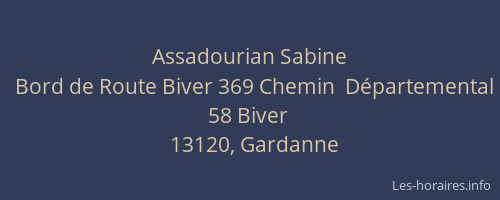 Assadourian Sabine