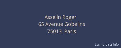 Asselin Roger
