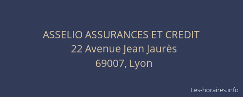 ASSELIO ASSURANCES ET CREDIT