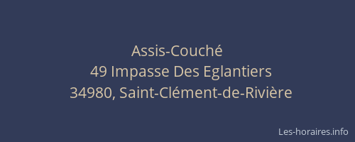 Assis-Couché