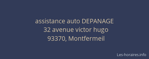 assistance auto DEPANAGE