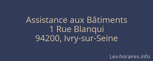 Assistance aux Bâtiments