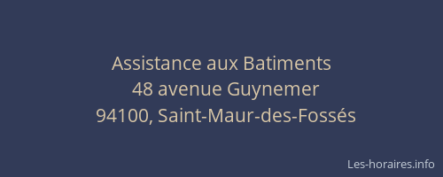 Assistance aux Batiments