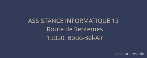 ASSISTANCE INFORMATIQUE 13