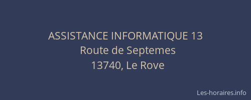 ASSISTANCE INFORMATIQUE 13