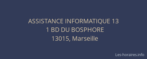 ASSISTANCE INFORMATIQUE 13