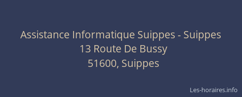 Assistance Informatique Suippes - Suippes