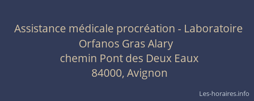 Assistance médicale procréation - Laboratoire Orfanos Gras Alary