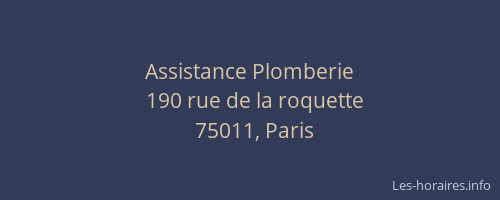 Assistance Plomberie