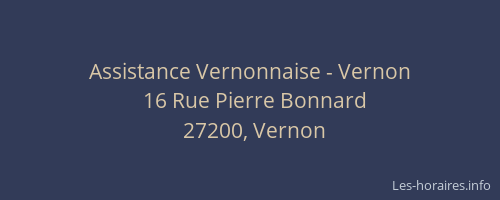 Assistance Vernonnaise - Vernon