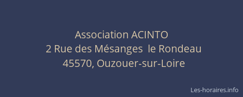 Association ACINTO