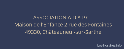 ASSOCIATION A.D.A.P.C.