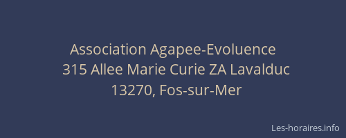 Association Agapee-Evoluence