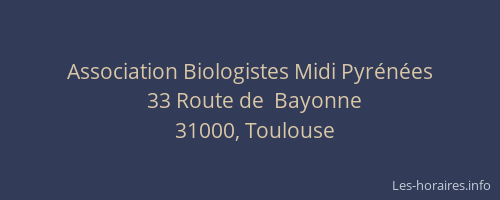 Association Biologistes Midi Pyrénées
