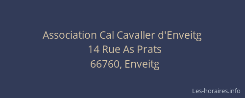 Association Cal Cavaller d'Enveitg