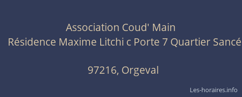 Association Coud' Main