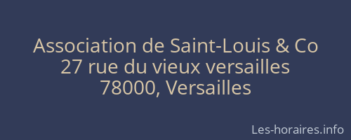Association de Saint-Louis & Co