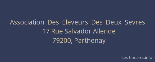 Association  Des  Eleveurs  Des  Deux  Sevres