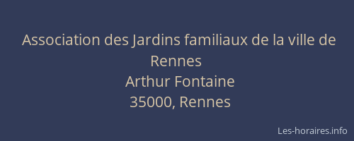 Association des Jardins familiaux de la ville de Rennes