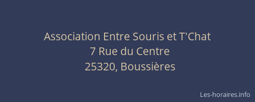 Association Entre Souris et T'Chat