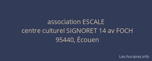 association ESCALE