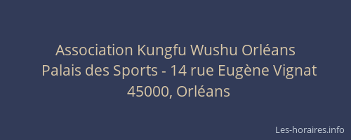 Association Kungfu Wushu Orléans